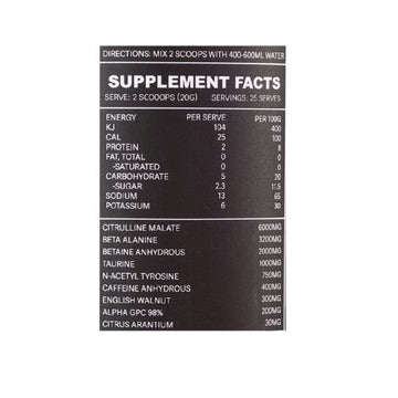 Fantom High Stim Pre + Creatine